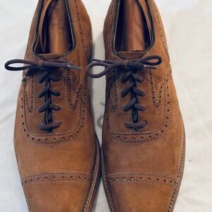 Elegant Tan Leather Men's Oxfords
